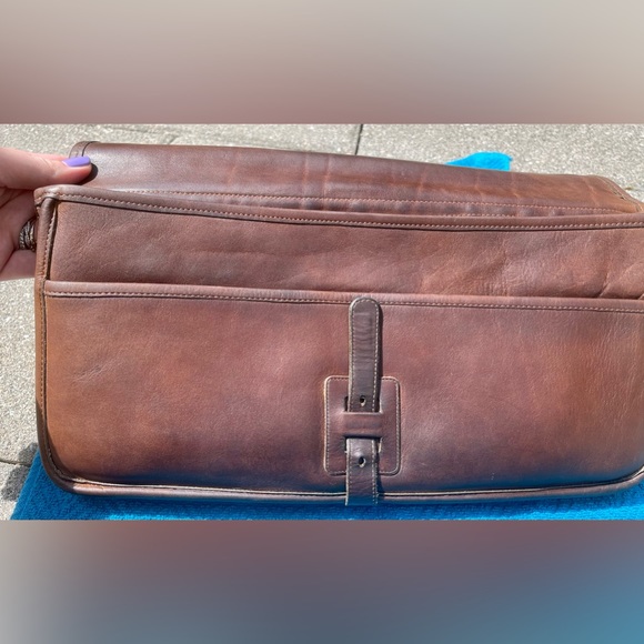 Vintage Coach Buckled Clutch - RARE 1977 (tabac) - Picture 10 of 11